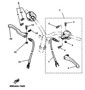 YW100T Handle switch. lever