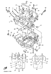FZX750 Картер двигателя