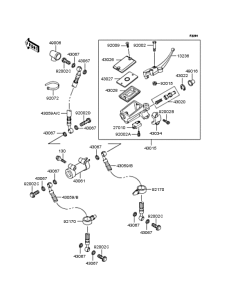 ZR400 Главный тормозной цилиндр