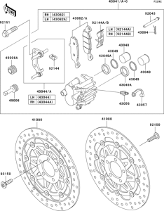 ZR750 Front brake(h1-h3)