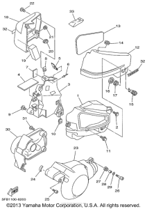XVS650 Боковые обтекатели