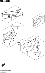 GSX-R600 Fuel Tank Cover (Arb)