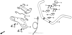 CM400 Handlebar + top bridge