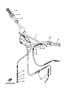 RT100 Рулевой рычаг и кабель