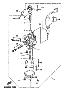 YW100T Карбюратор