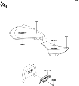 BN125 Decals(red)(bn125-a1)