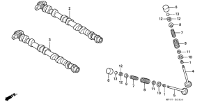  Распред вал / клапана