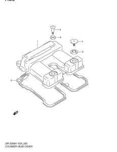 DR-Z250 Крышка головки цилиндров