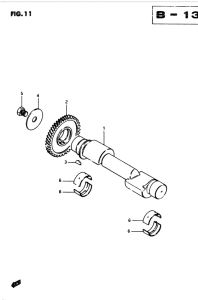 GSX250 Балансирный вал