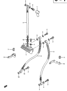 GSX750 Передние тормозные трубки