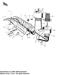  Air cleaner / muffler