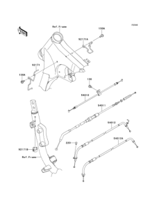 VN900 Тросы управления