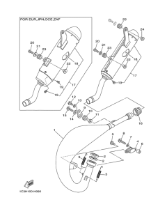 YZ125 Выхлопная система