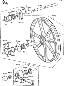 ZG1300 Переднее колесо