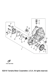 YZFR3GGY Водяной насос