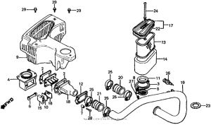 CX650 Воздушный фильтр