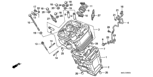 NTV650 Cylinder / cylinder head