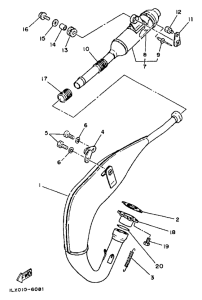 YZ125 Выхлопная система
