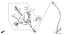 CR125R Fr. brake master cylinder