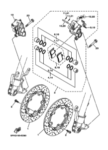 XV1700PC XV17PCW Передний суппорт