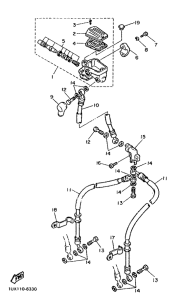 FJ1200 Главный тормозной цилиндр