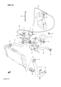 GSF400 Радиатор hose