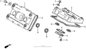 VFR750R Крышка головки цилиндров