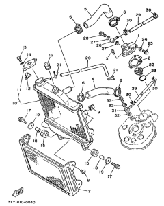 TZR125 Radiator. hose