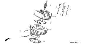 SA50S Cylinder / cylinder head