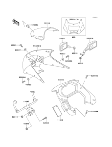 EX250 Обтекатели