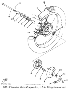 PW80D Переднее колесо
