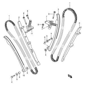 VX800 Держатель направляющей