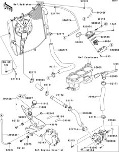 ZX1000 Патрубки охлаждения