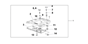 XL700V (ABS) Top box bracket
