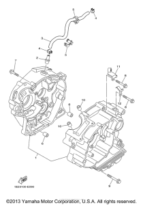 TTR125LX Картер двигателя