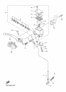 WR450F Передний тормозной цилиндр