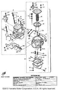 XV700NC Карбюратор