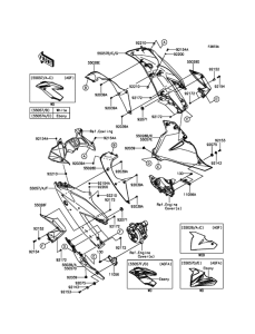 BX250 Обтекатель нижний