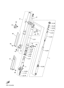 YZ426F Передняя вилка