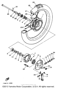 DT50W Переднее колесо