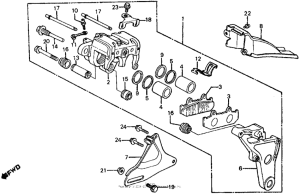FT500 Задний суппорт