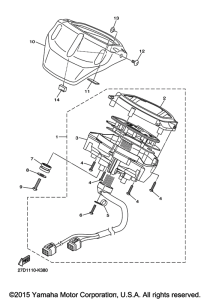 XVS1300CU Приборы