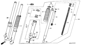XL185 Вилка передней оси