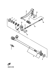 XJR1300C Вал переключения