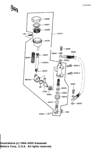 KZ1100 Задний тормозной цилиндр