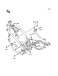 ZR250 Крепление двигателя