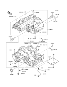 ZR1000 Картер двигателя