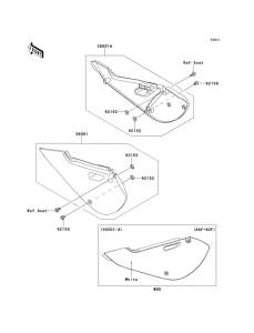 KX65 Боковые обтекатели