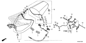NC700X (DCT) Сиденье