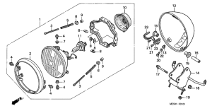 VF750C2 (two-tone edition) Phare